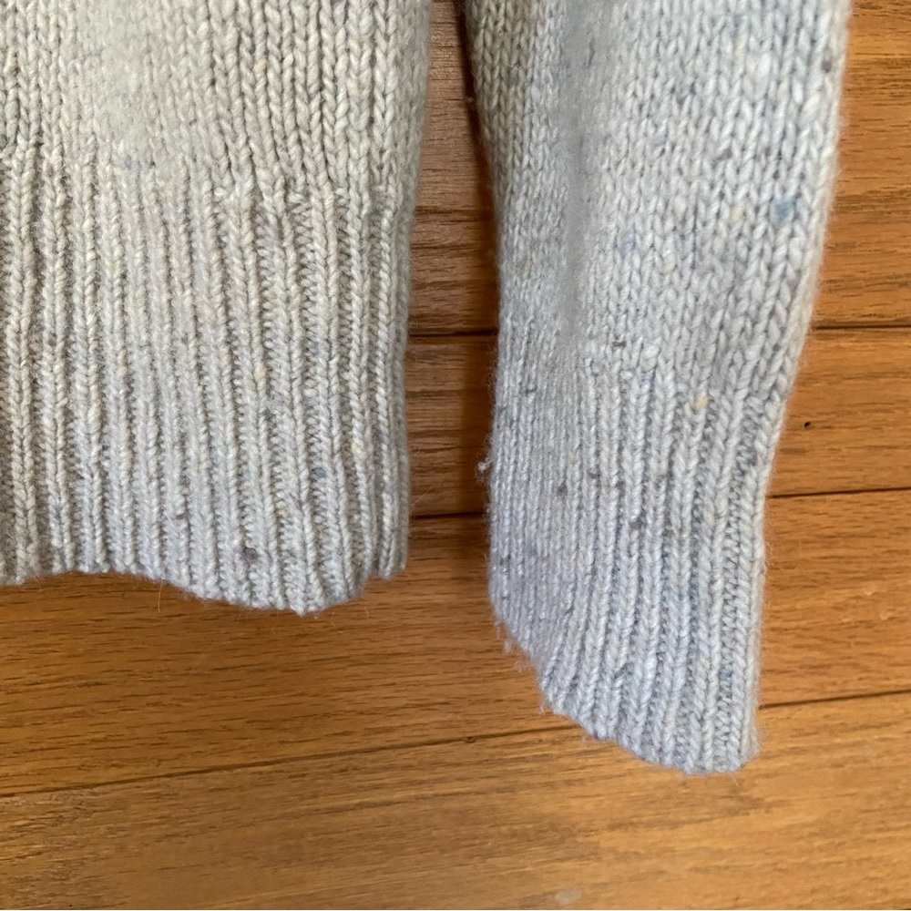 Margaret O'Leary gray mockneck wool alpaca blend sweater - Picture 3 of 8